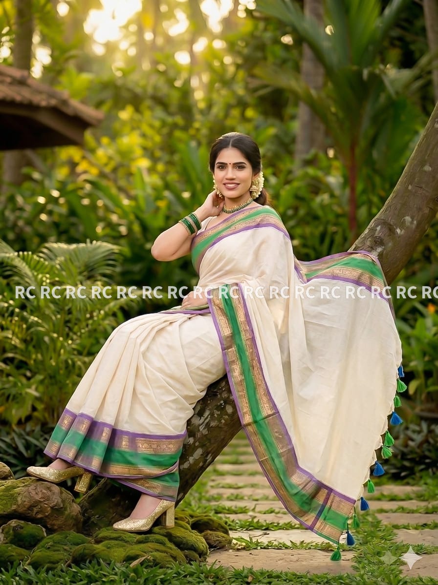 Anbarasi: Traditional and modern mulcotton saree