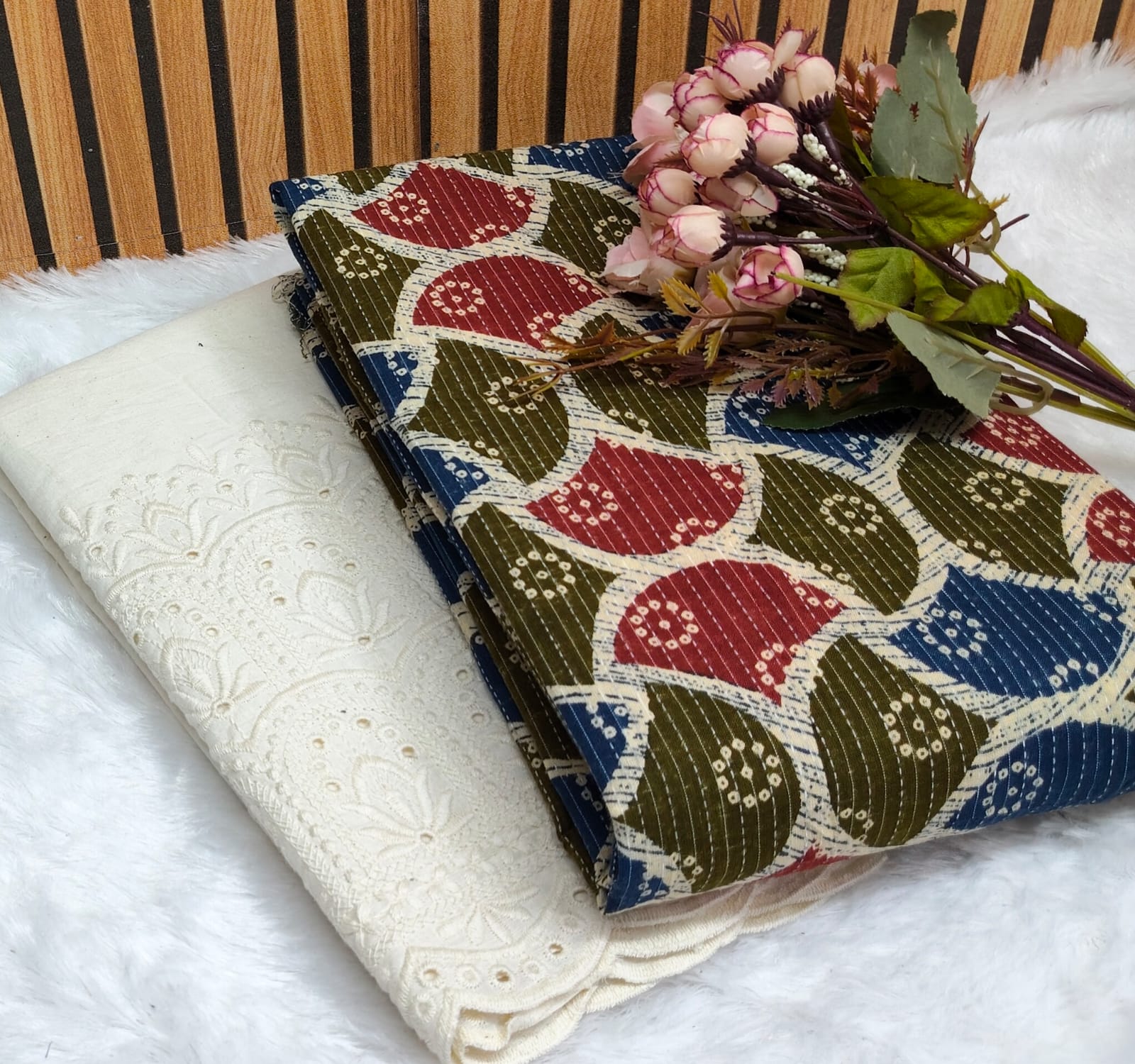 Cotton Katha with Plazzo bottom