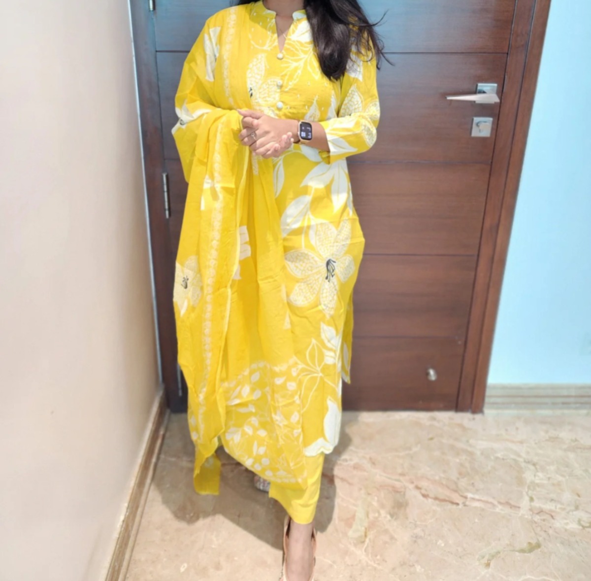 Anbarasi: Cotton Salwar Set Dress with Dupatta – Elegant Daily Wear, S to XXL
