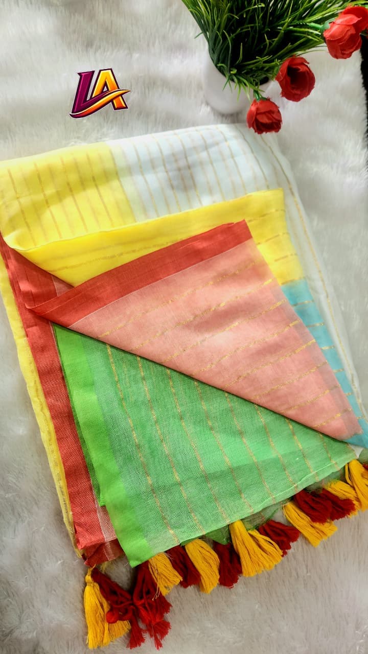 Anbarasi: Onam festive collection mulcotton saree Varnarekha