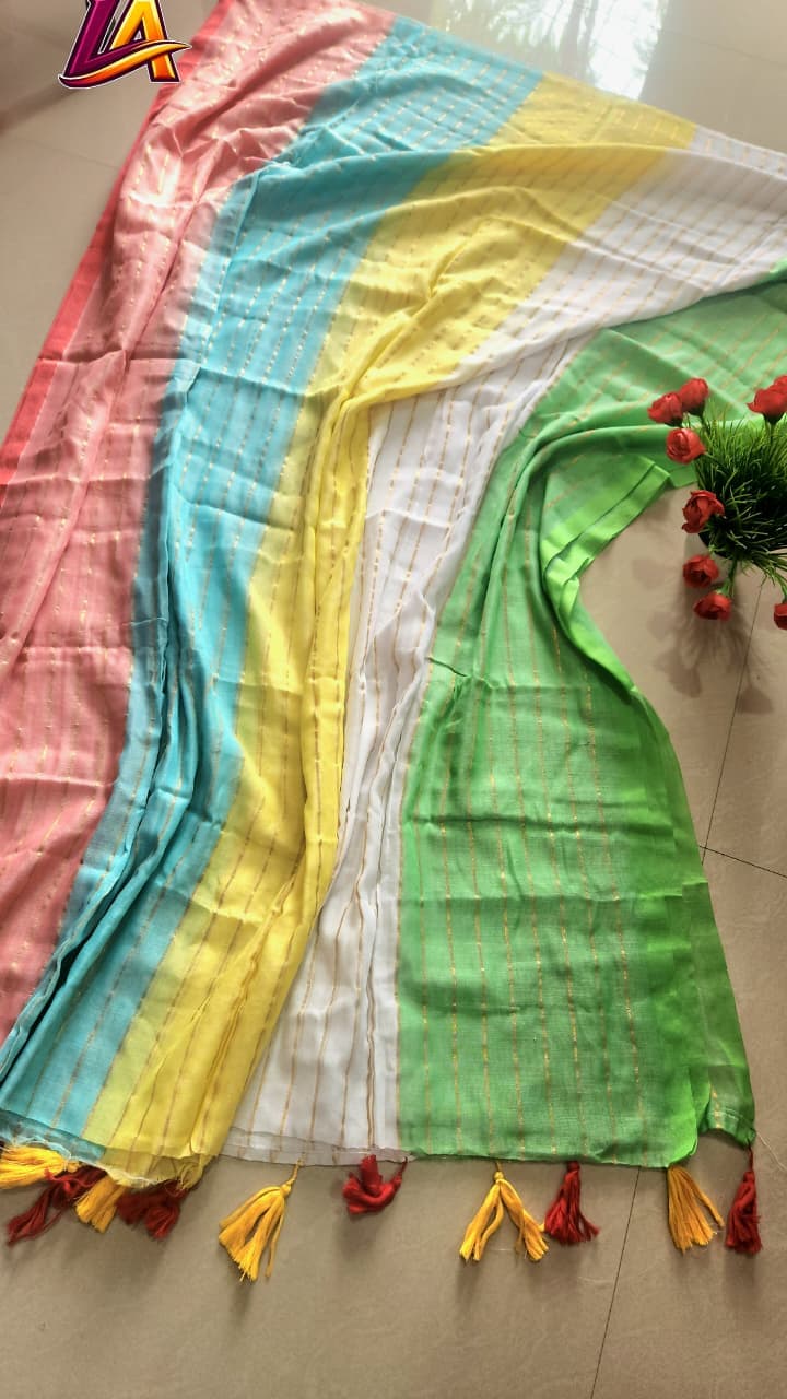 Anbarasi: Onam festive collection mulcotton saree Varnarekha
