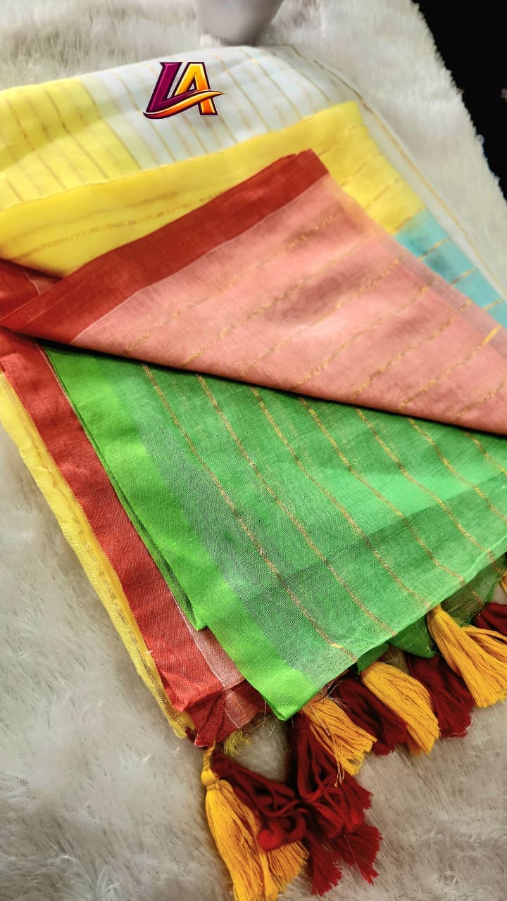 Anbarasi: Onam festive collection mulcotton saree Varnarekha