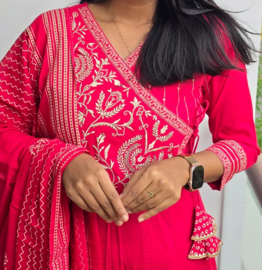 Anbarasi: Cotton salwar set 