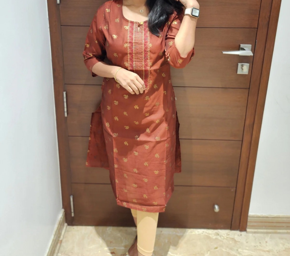 Anbarasi: Rayon Straight Cut Embroidered Kurtis – Pocket & No Pocket Options Available (S to XXL)