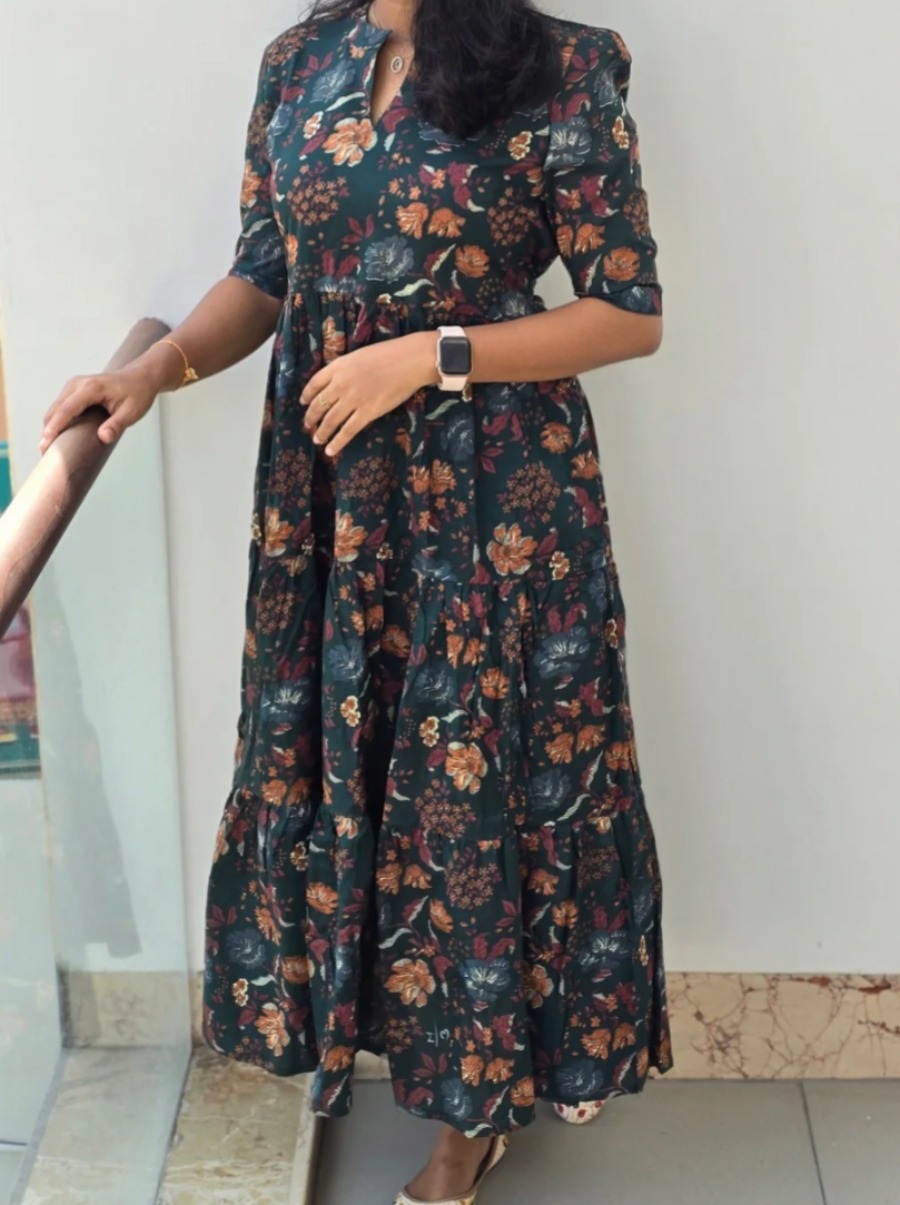 Anbarasi: Jaipur Cotton Kurtis - Heavy Flared Design, Free Shipping | Sizes S to XXL