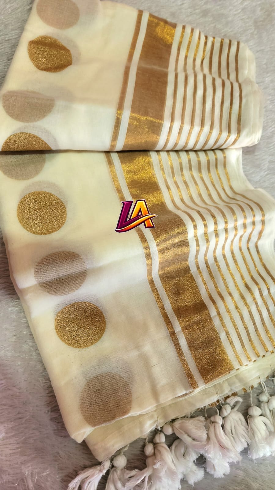 Onam festive collection mulcotton saree Varnarekha