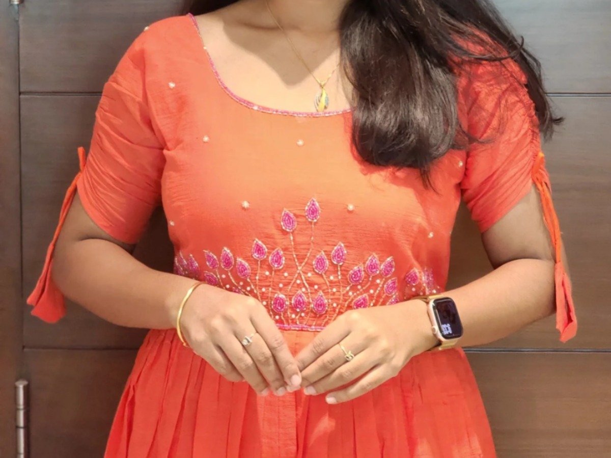Anbarasi: Soft Cotton Umbrella Maxi with Lining | Elegant Kurtis & Kurtas - Aarral