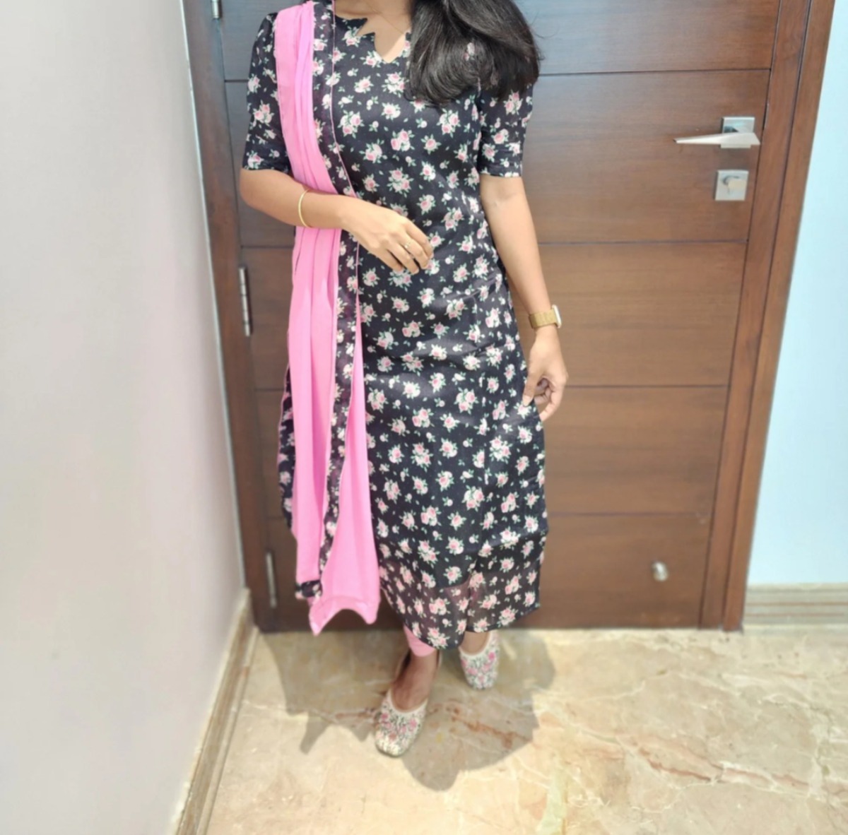 Cotton Straight Cut Kurti for Women – Elegant 43 Inch | Aarral Collection