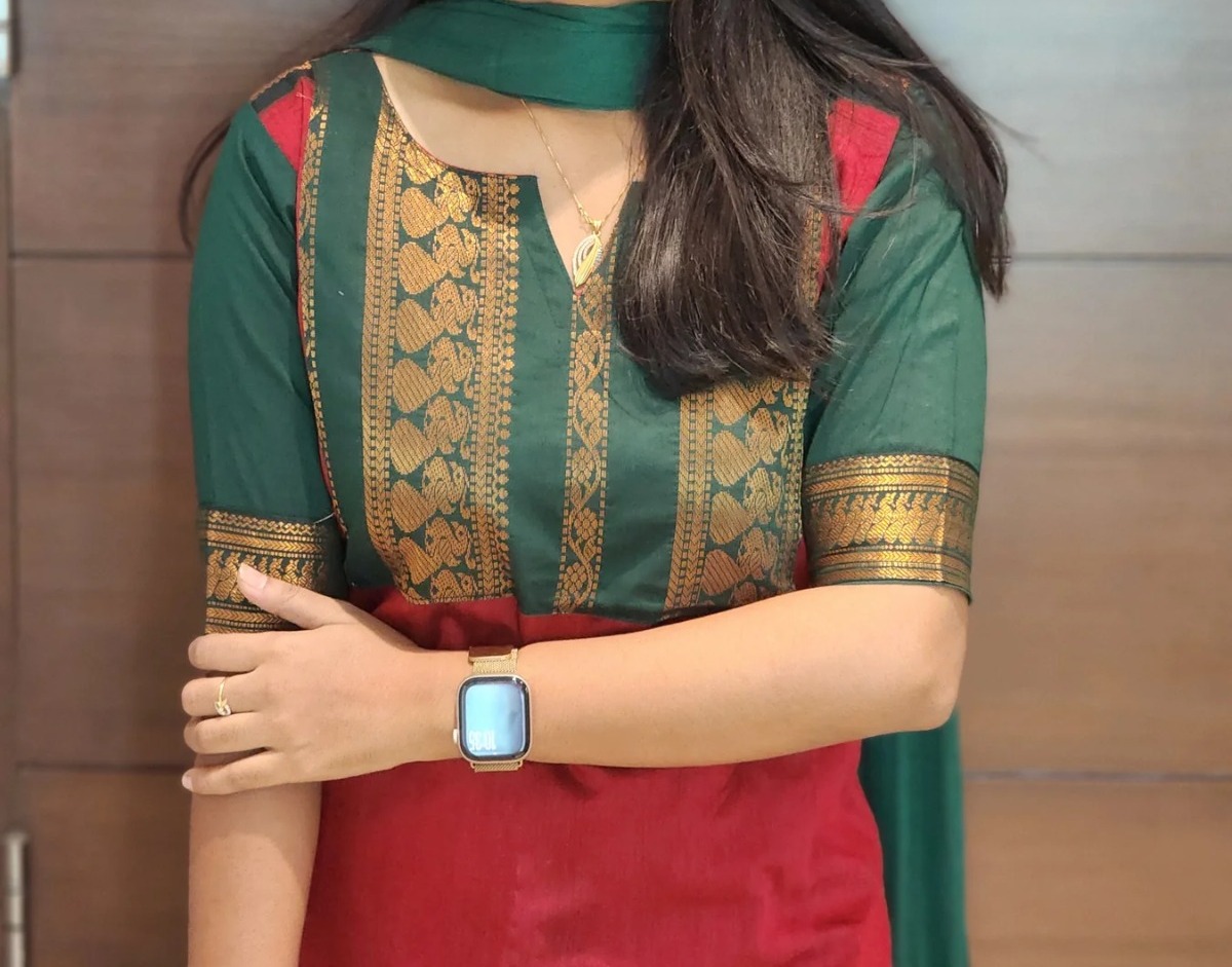 Anbarasi: Chettinad Cotton Straight Cut Kurti with Lining | Elegant Ethnic Wear