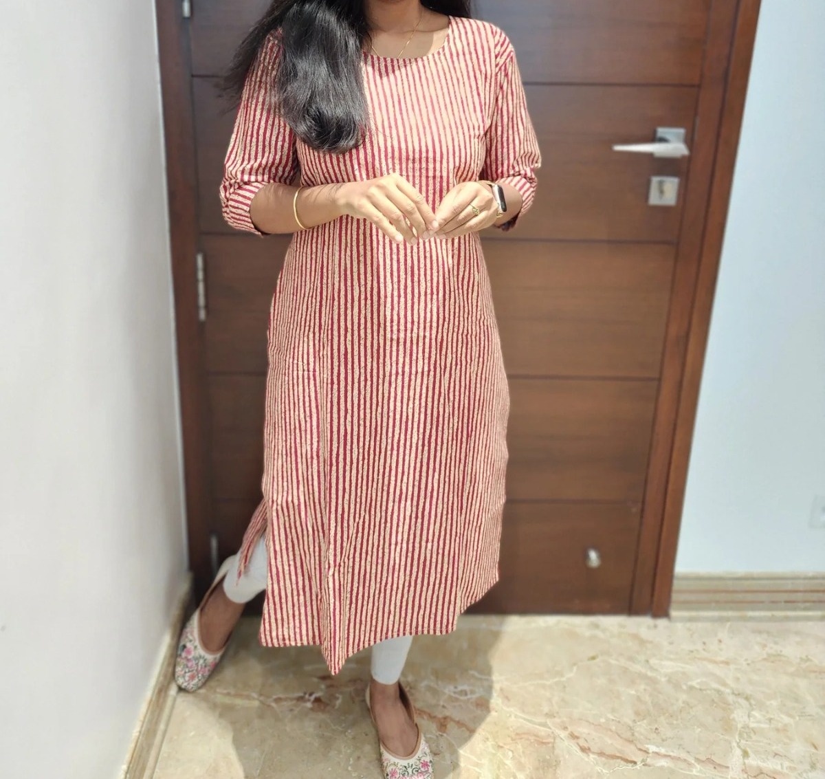Anbarasi: Elegant Cotton Straight Cut Kurtis for Women – Aarral Ethnic Wear